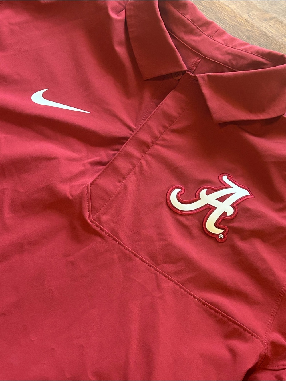 Alabama Crimson Tide Nike Coaches Sideline Dri-FIT Polo Crimson Mens Medium